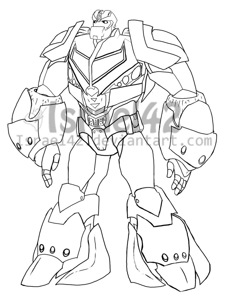 786x1017 Tfprime Iron Fist Line Art By Israel42