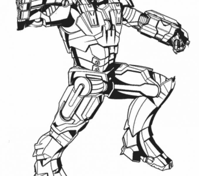 678x600 Iron Man Colouring Pages To Print Kids Coloring