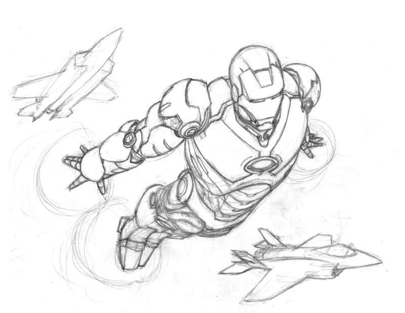800x618 Iron Man Pencils By Jamesq
