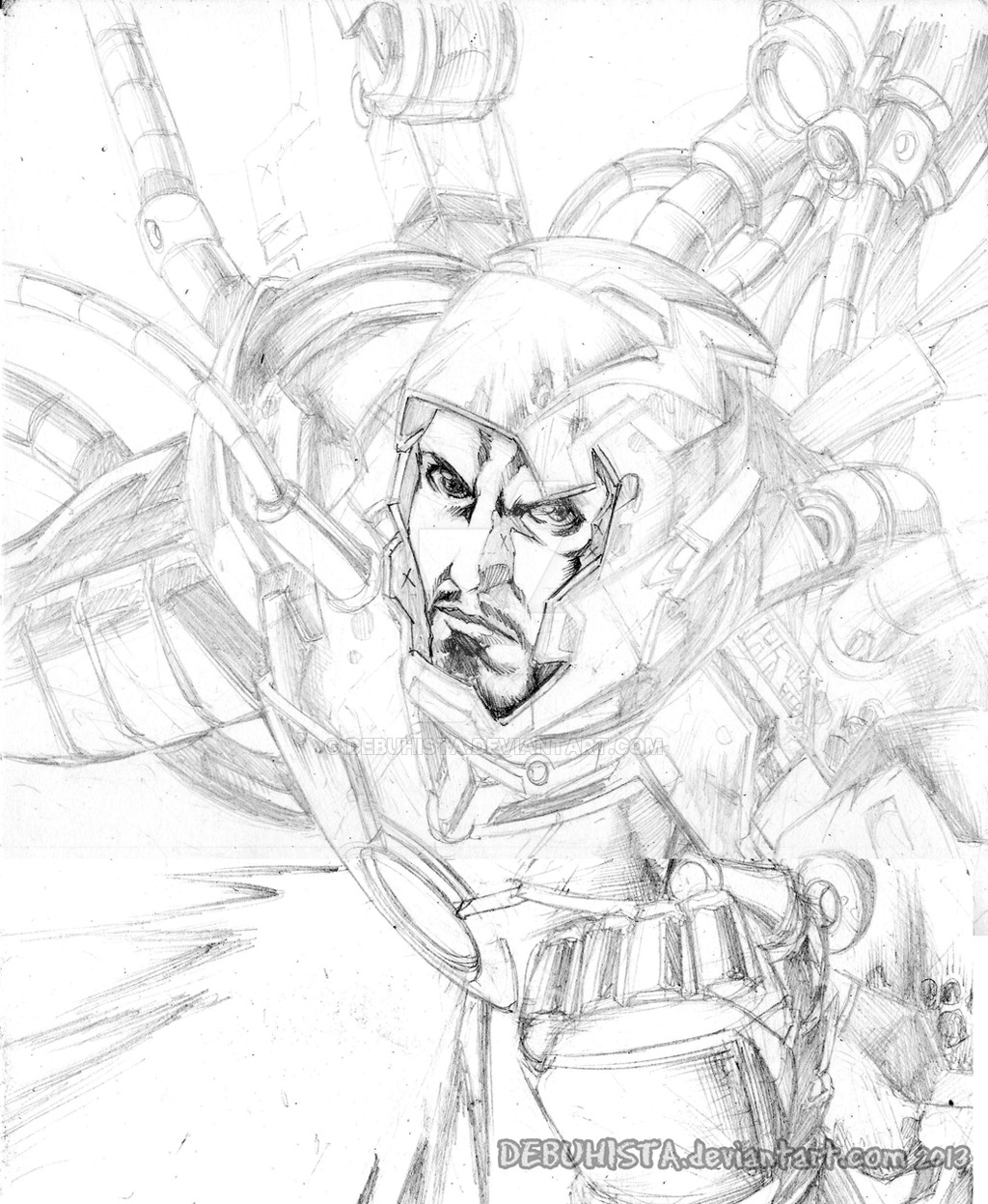 1024x1247 Iron Man Pencils By Debuhista