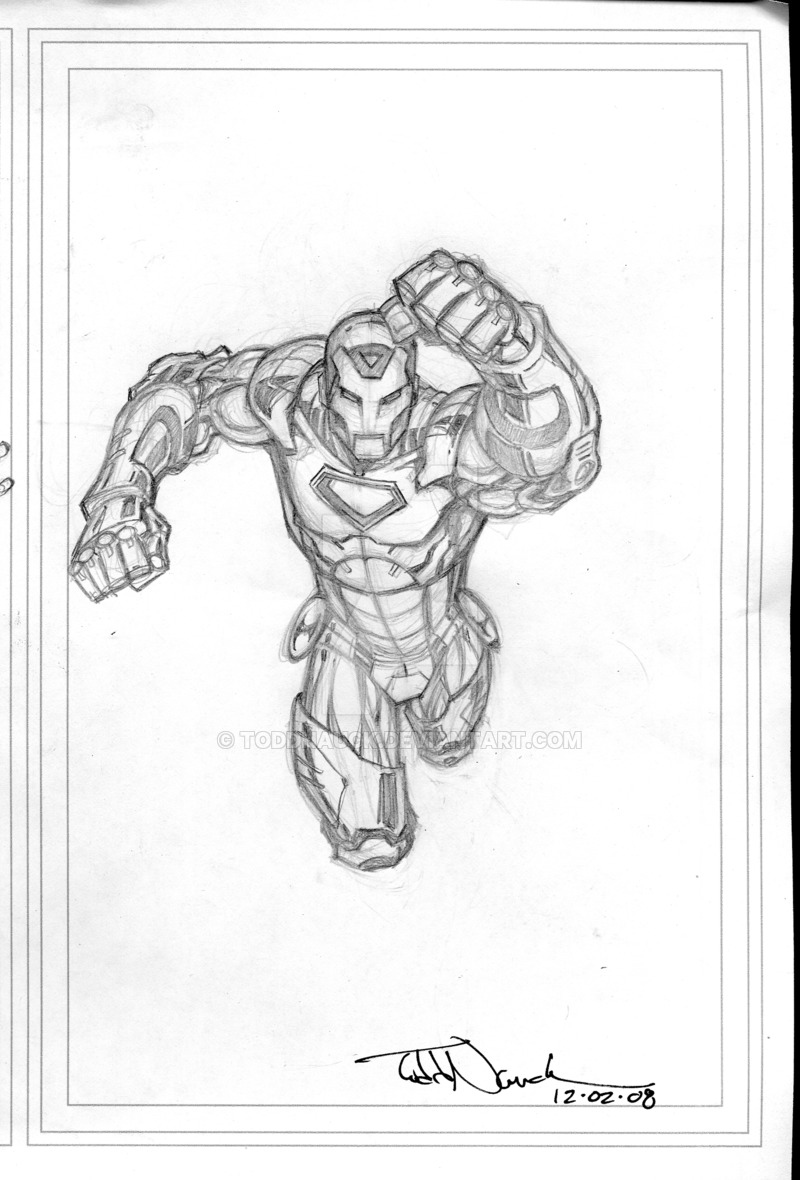 800x1180 Iron Man 2008 Sketch By Toddnauck