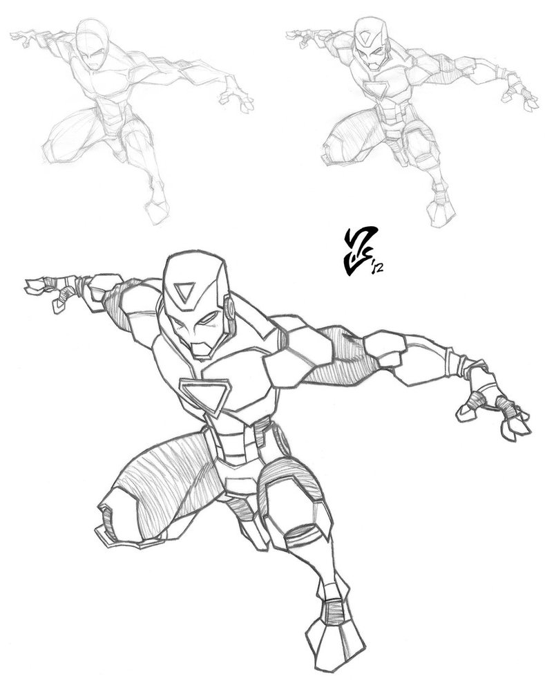 802x995 Avengers Iron Man Pencils By Grigori77