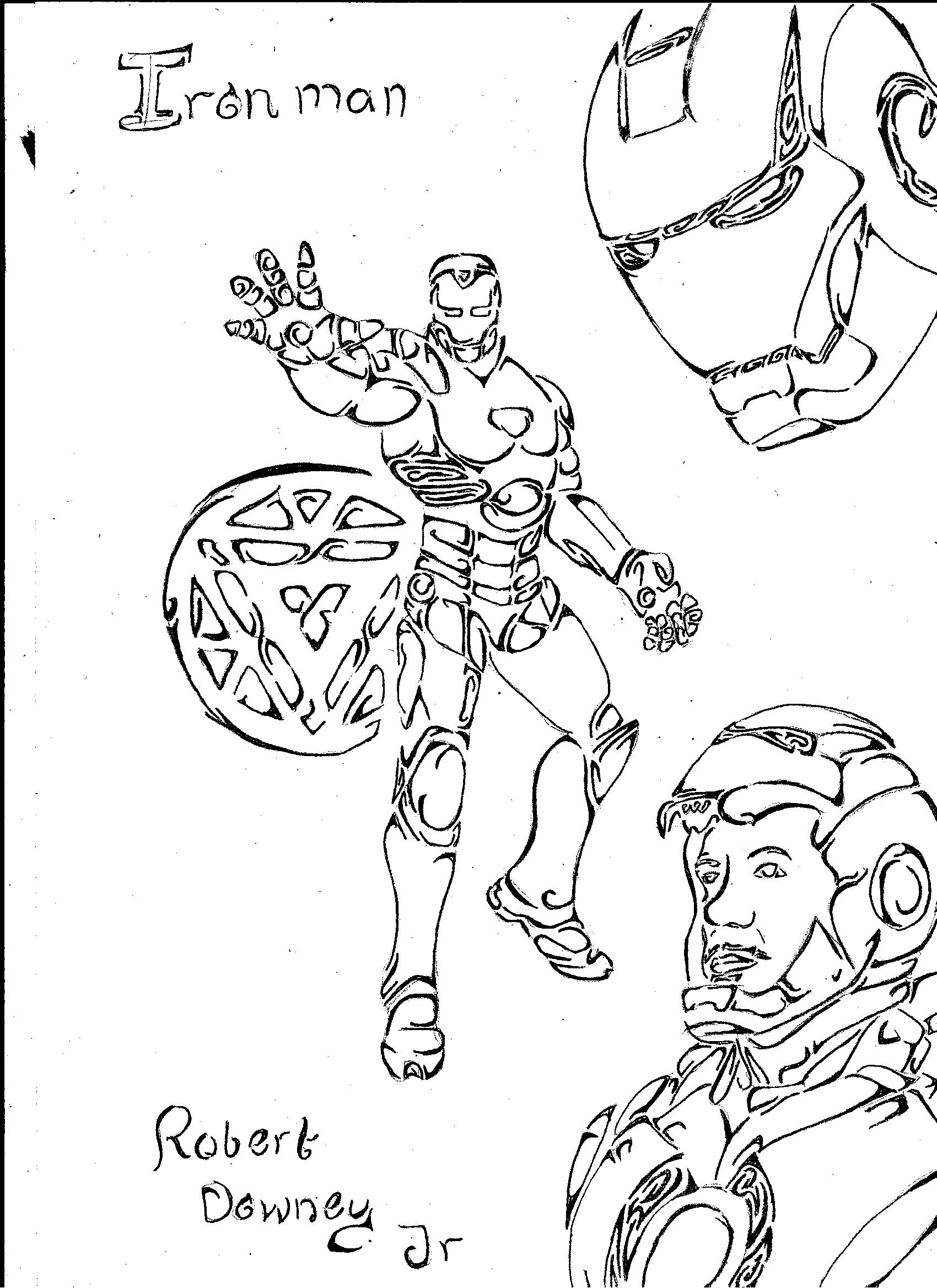 1700x2337 Oc Request From Friend To Draw Ironman. First Time Drawing