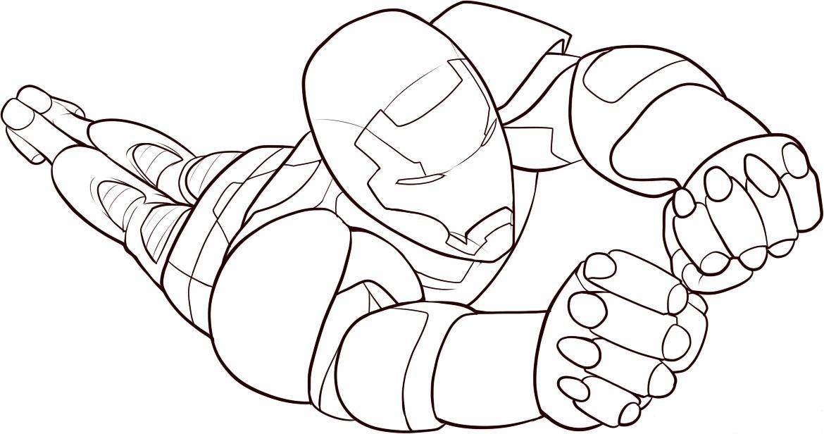 1170x616 Iron Man Clipart Black And White 2