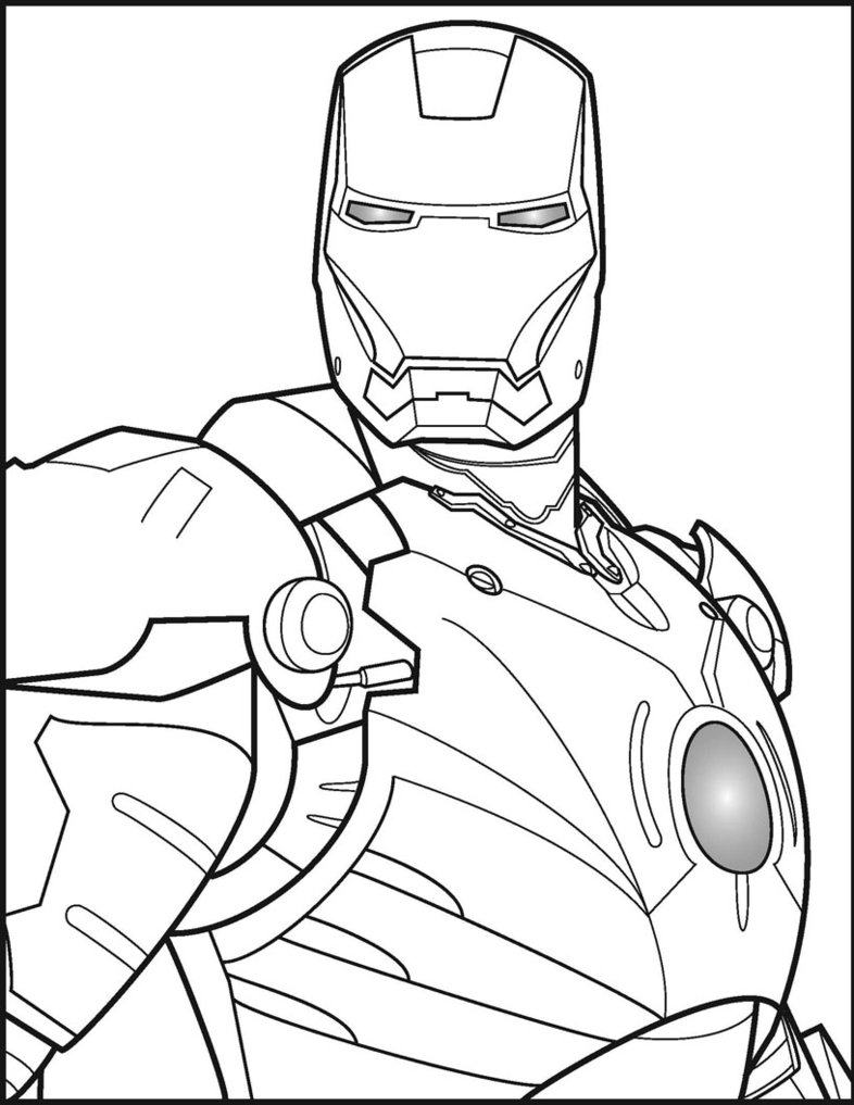 Iron Man Line Drawing at GetDrawings | Free download