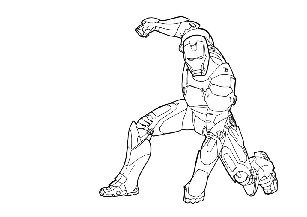 Iron Man Line Drawing at GetDrawings | Free download