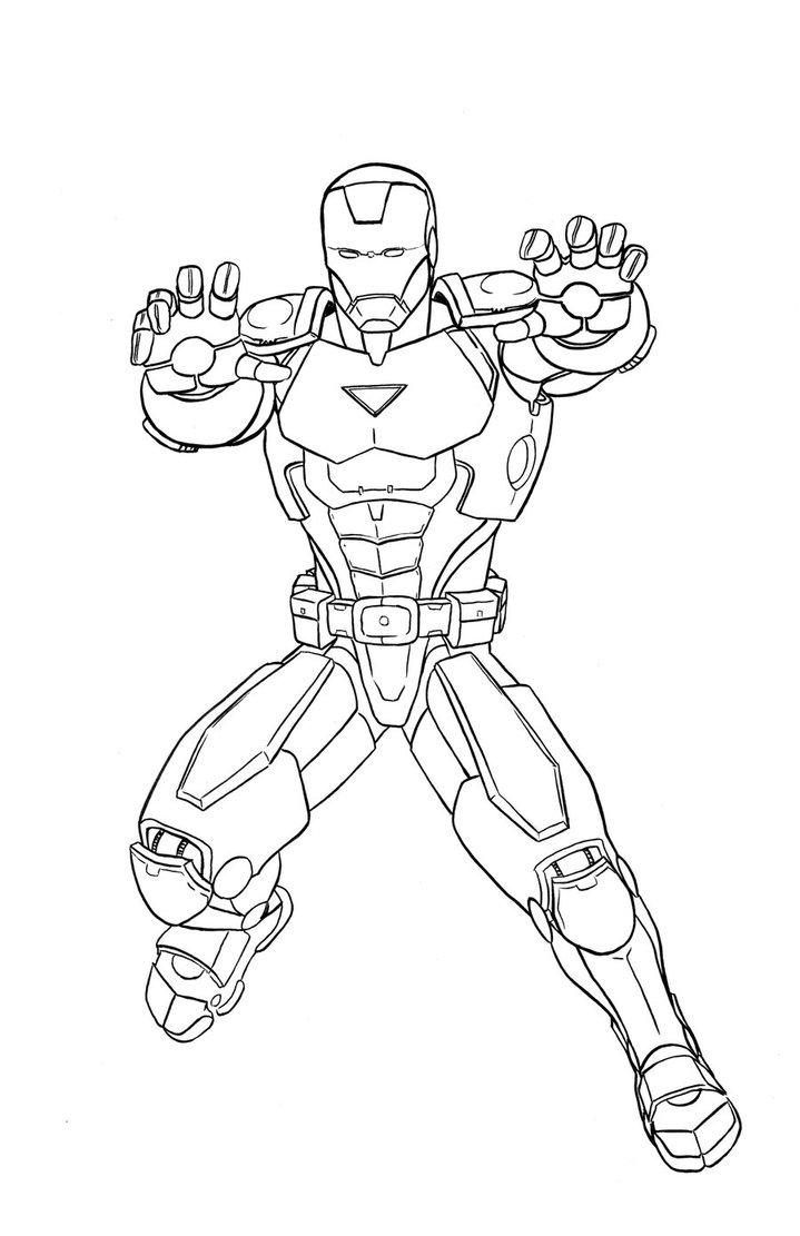 Iron Man Outline Drawing at GetDrawings | Free download