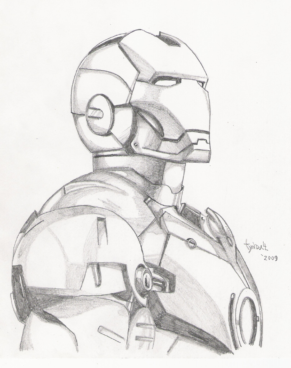 935x1182 Drawing Of Iron Man