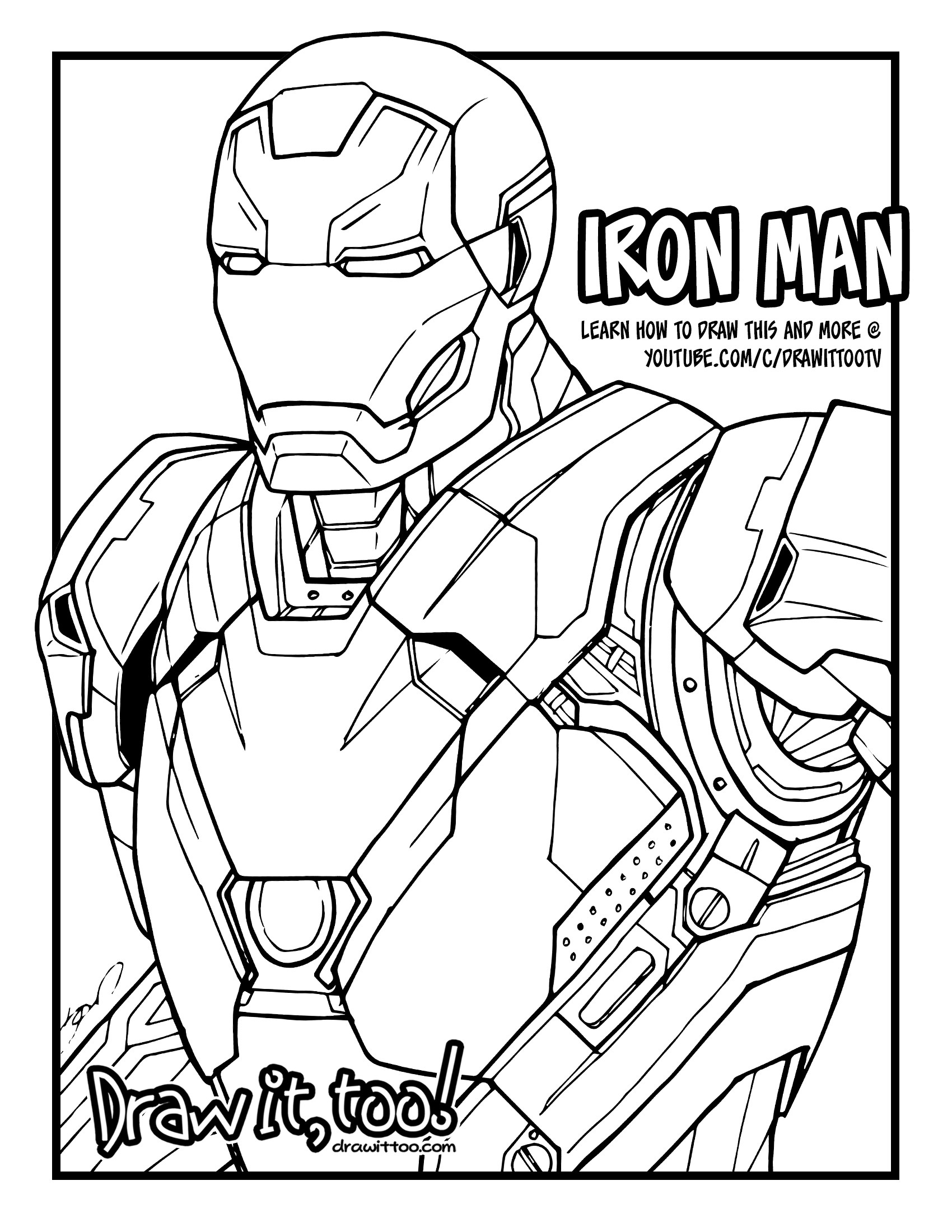 1700x2200 Iron Man Mark 46 (Captain America Civil War) Tutorial