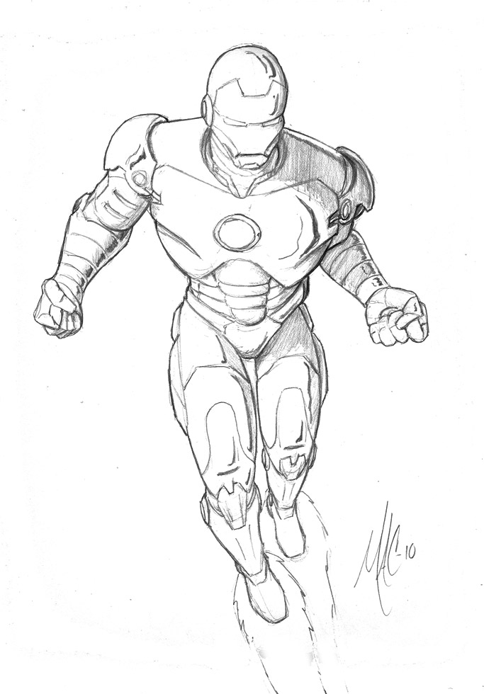 683x980 Ironman Sketch By Thepenciler