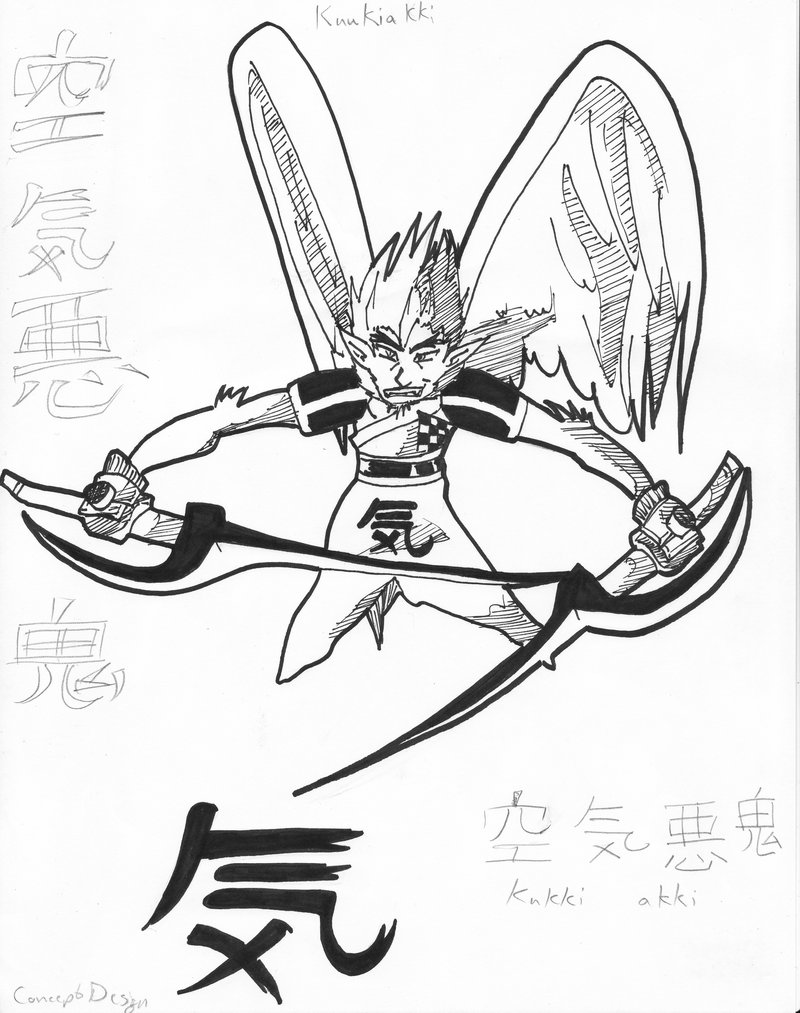 800x1013 The Air Demon Kuukiakki By Isdailic