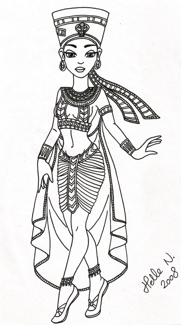600x1074 4000 Pageviews Egyptian Queen By ~hellenielsen82