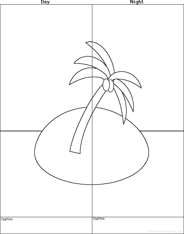 590x752 Draw An Island, Day And Night