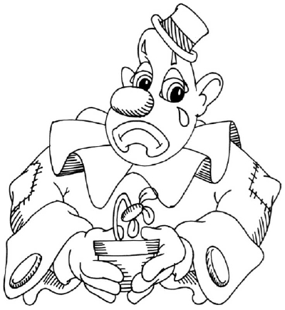 400x435 How To Draw A Sad Clown Cartoon Howstuffworks