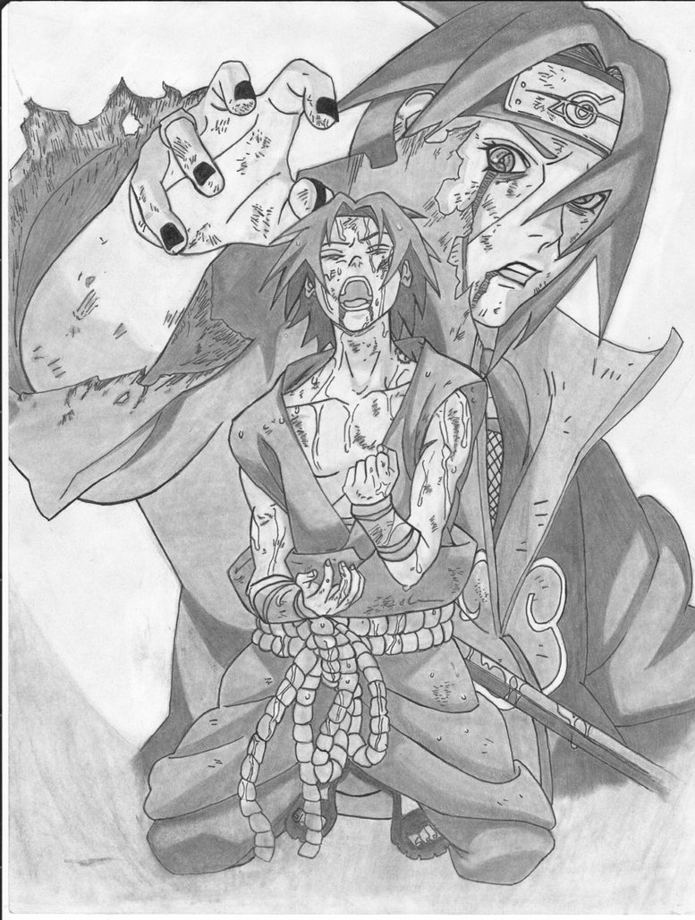 777x1028 Sasuke And Itachi By Theotherside666