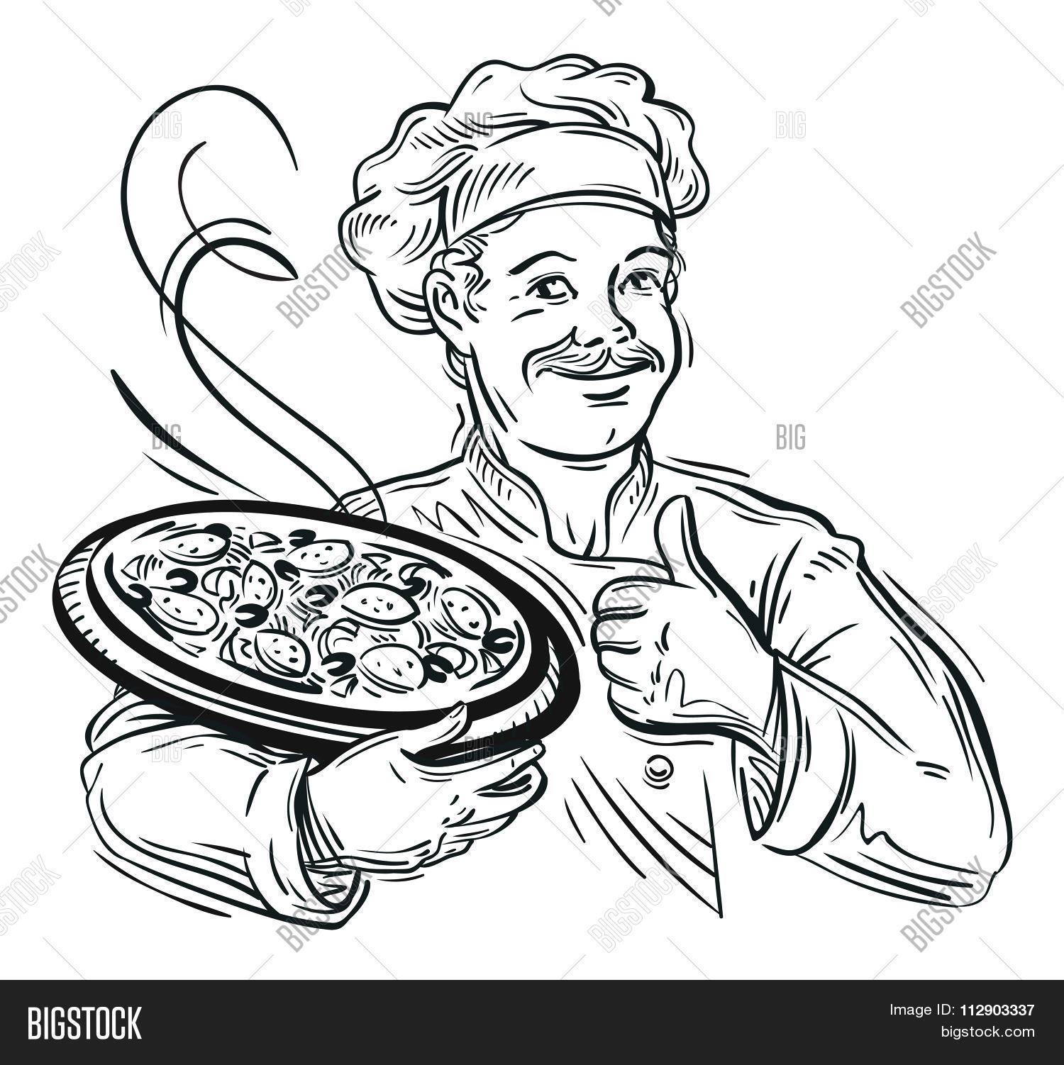 1500x1502 Illustration Italian Cartoon Chef Vector Amp Photo Bigstock