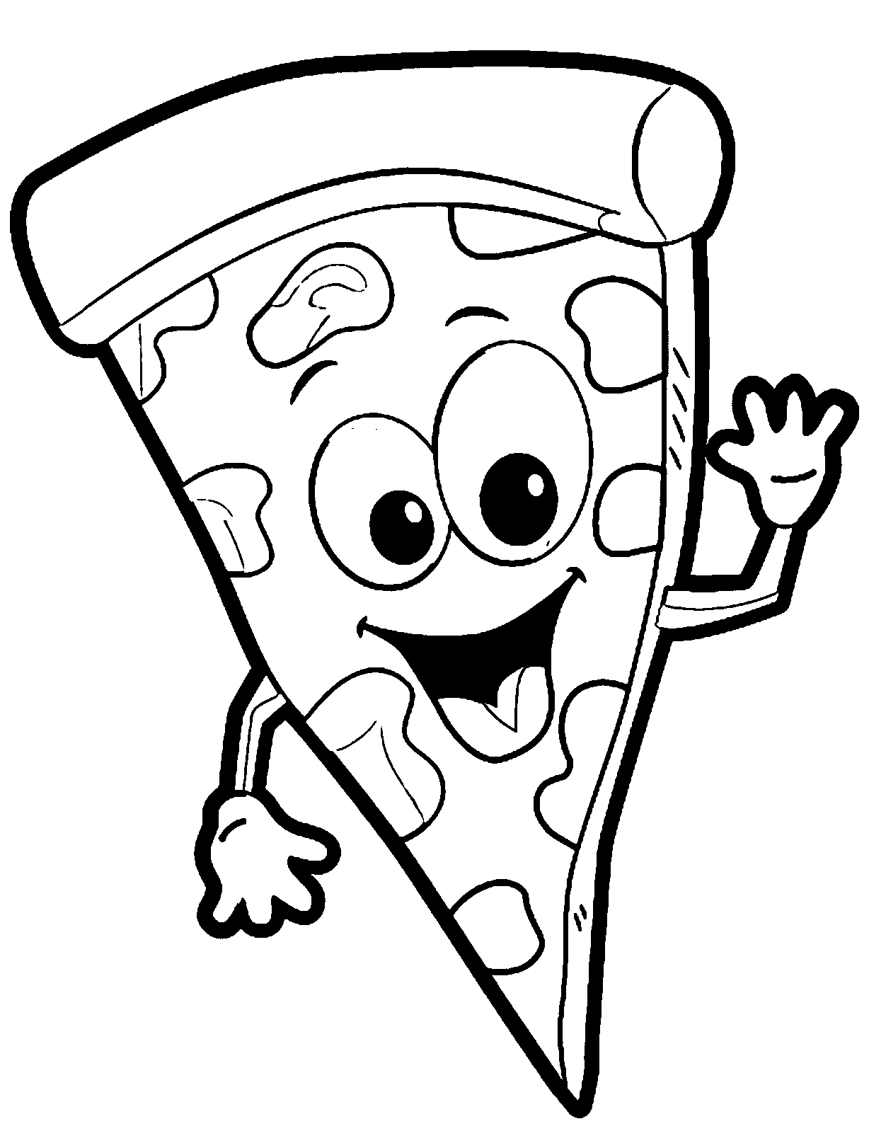1228x1622 Italian Food Pizza Coloring Pages