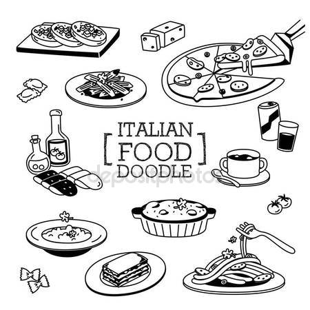 Italian Food Drawing at GetDrawings | Free download