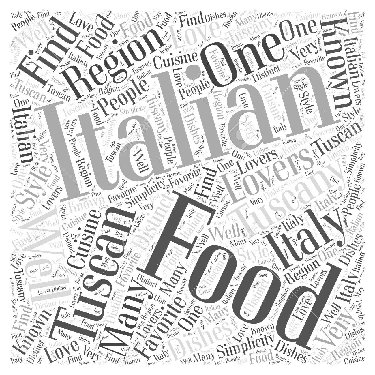 1300x1300 Tuscan Italian Food Word Cloud Concept Royalty Free Cliparts