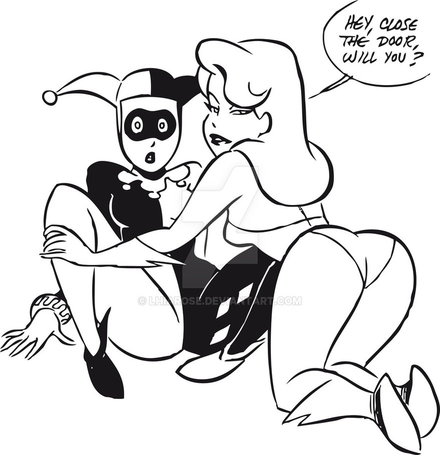 879x908 Harley And Ivy Sketch By Lhiarose