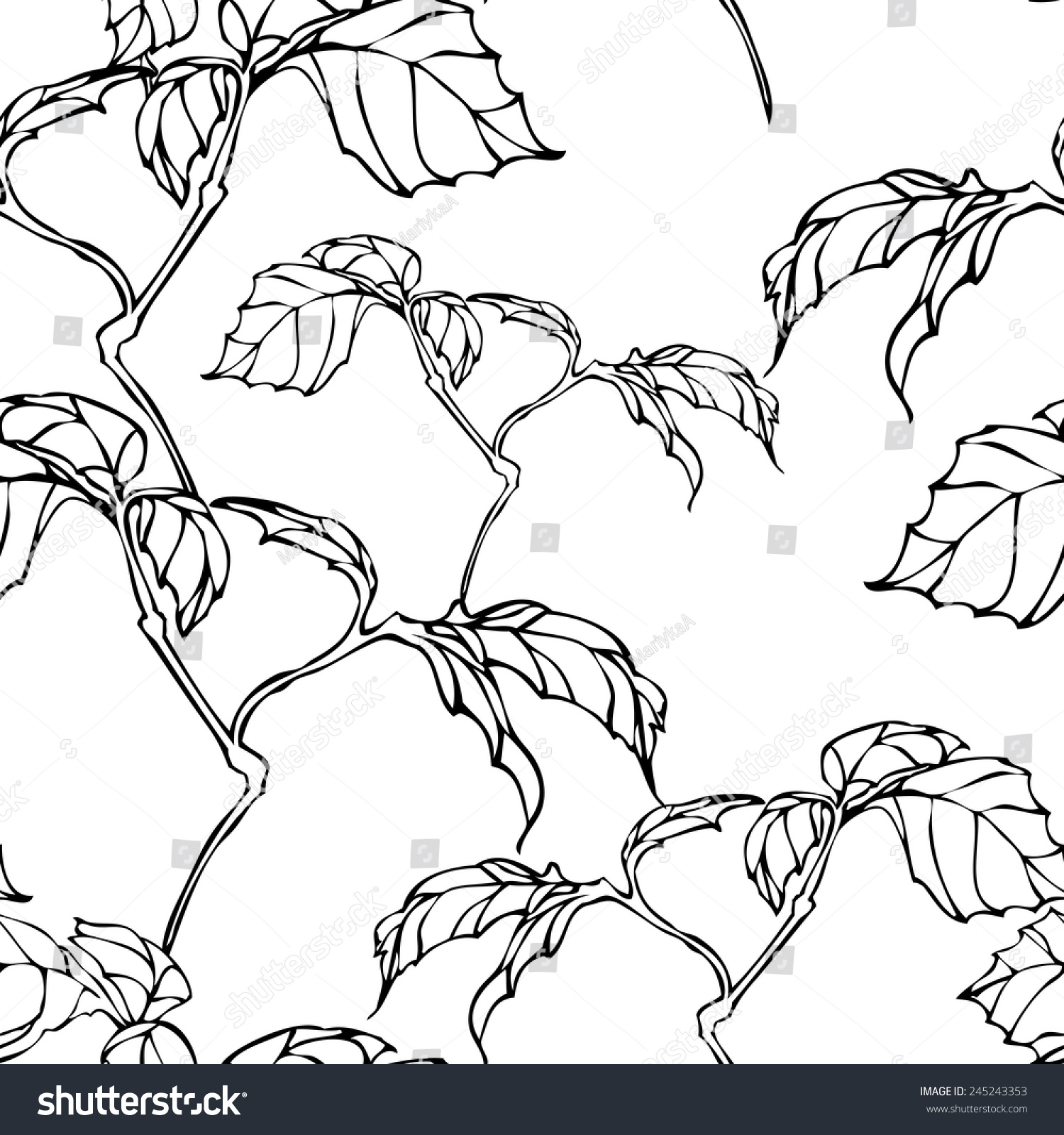 1500x1600 Drawn Foliage Ivy Leaf