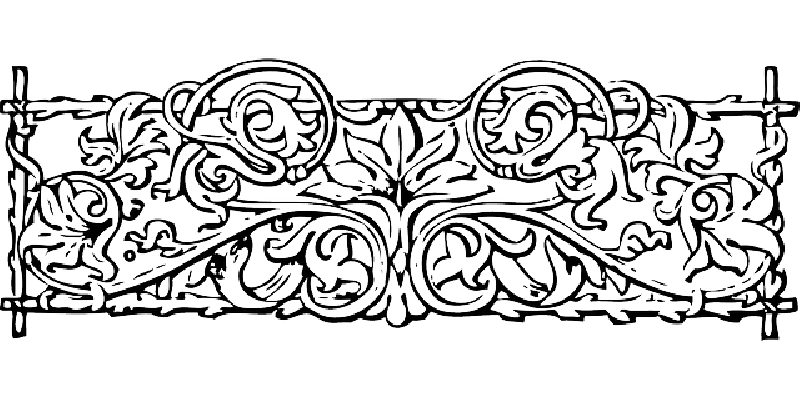 800x400 Stylized, Plants, Border, Vine, Decorative, Ivy, Vines