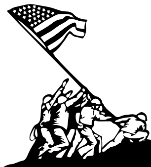Iwo Jima Flag Raising Drawing at GetDrawings | Free download