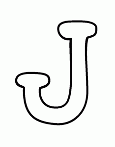 234x300 Letter J Coloring Pages