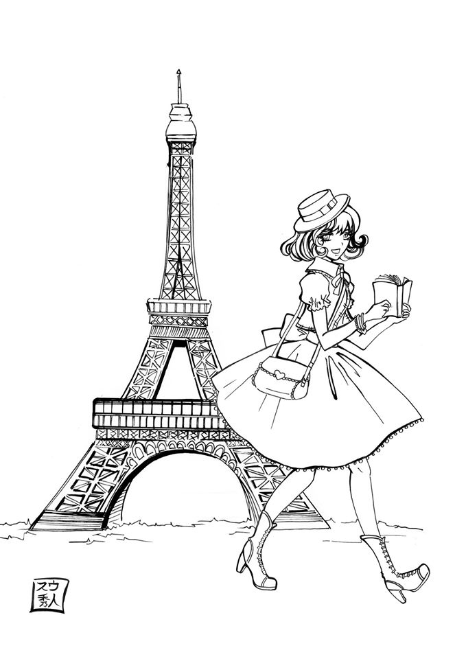 679x960 Sketchbook , J'Aime Paris By Suu Hideto