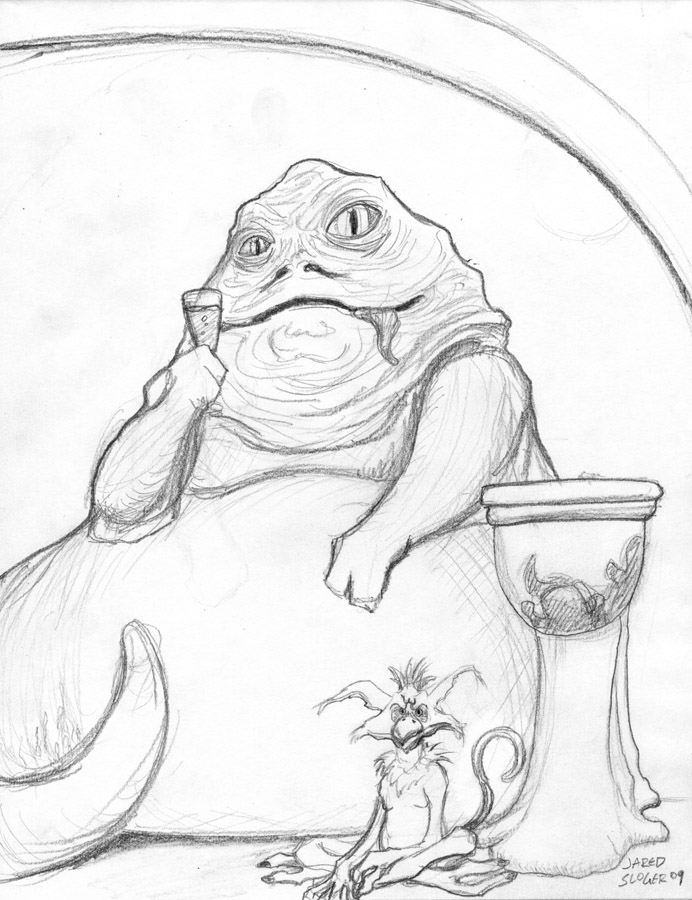 692x900 Jabba The Hutt By Aokibengal