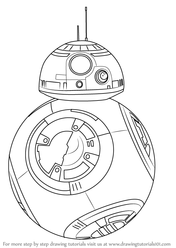 598x844 Learn How To Draw Bb 8 From Star Wars (Star Wars) Step By Step