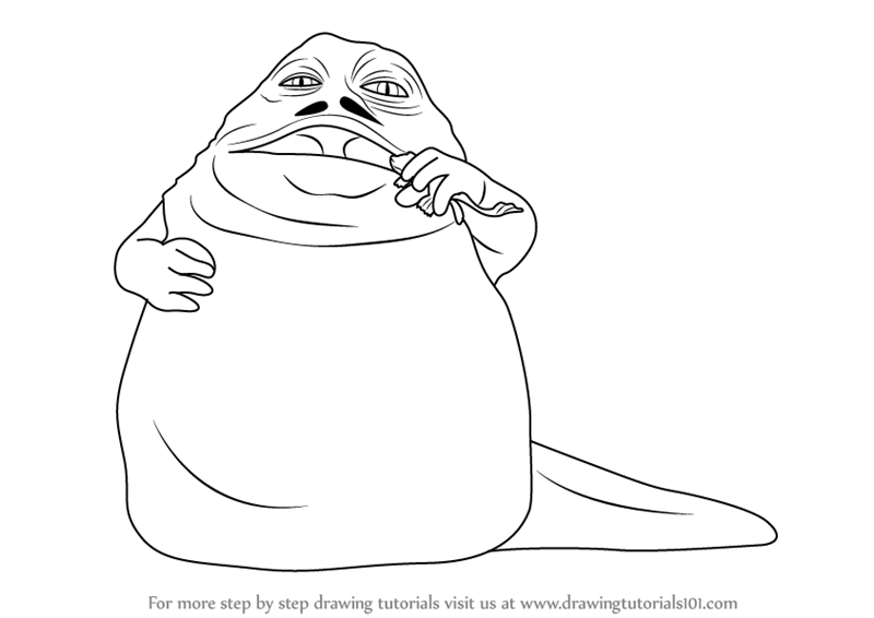800x566 Learn How To Draw Jabba The Hutt From Star Wars (Star Wars) Step