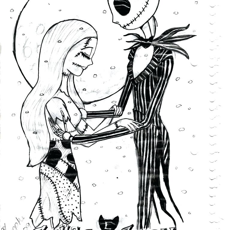 Jack And Sally Drawing at GetDrawings | Free download