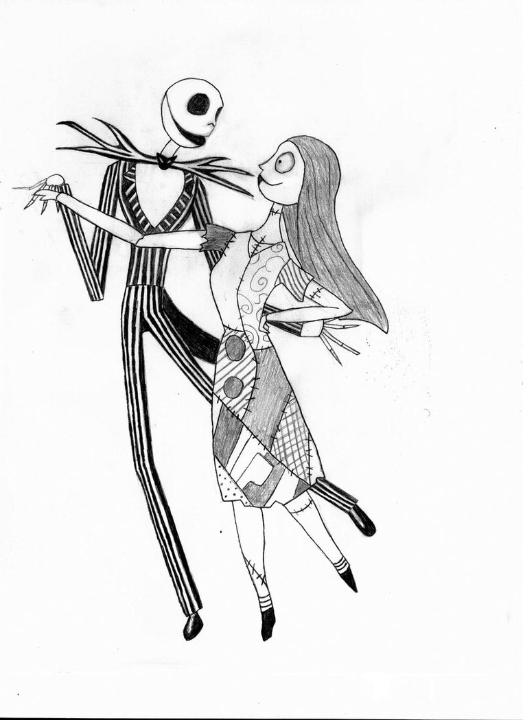 Jack And Sally Drawing at GetDrawings | Free download