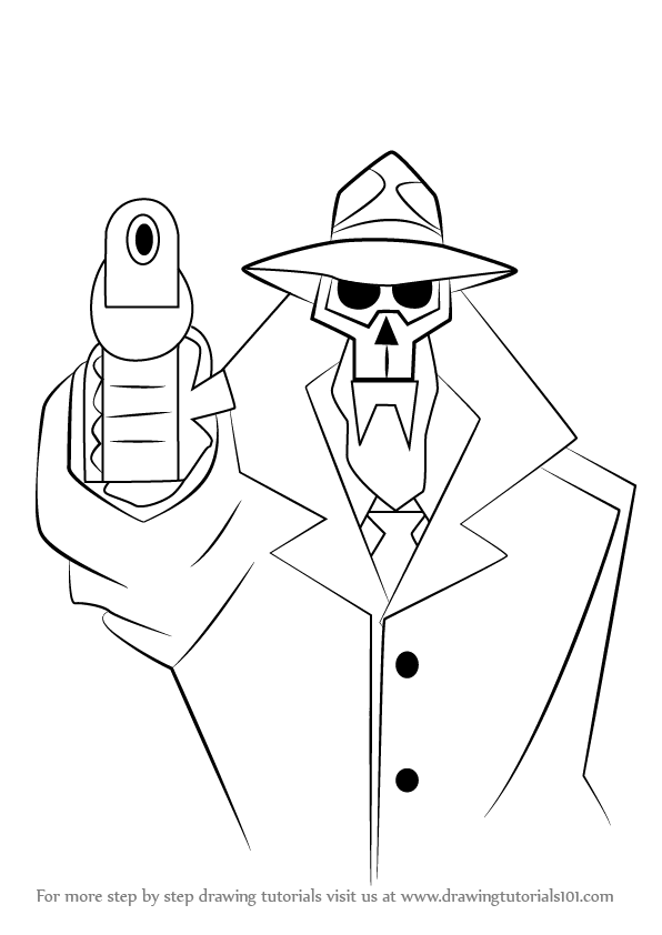 596x842 Learn How To Draw X9 From Samurai Jack (Samurai Jack) Step By Step