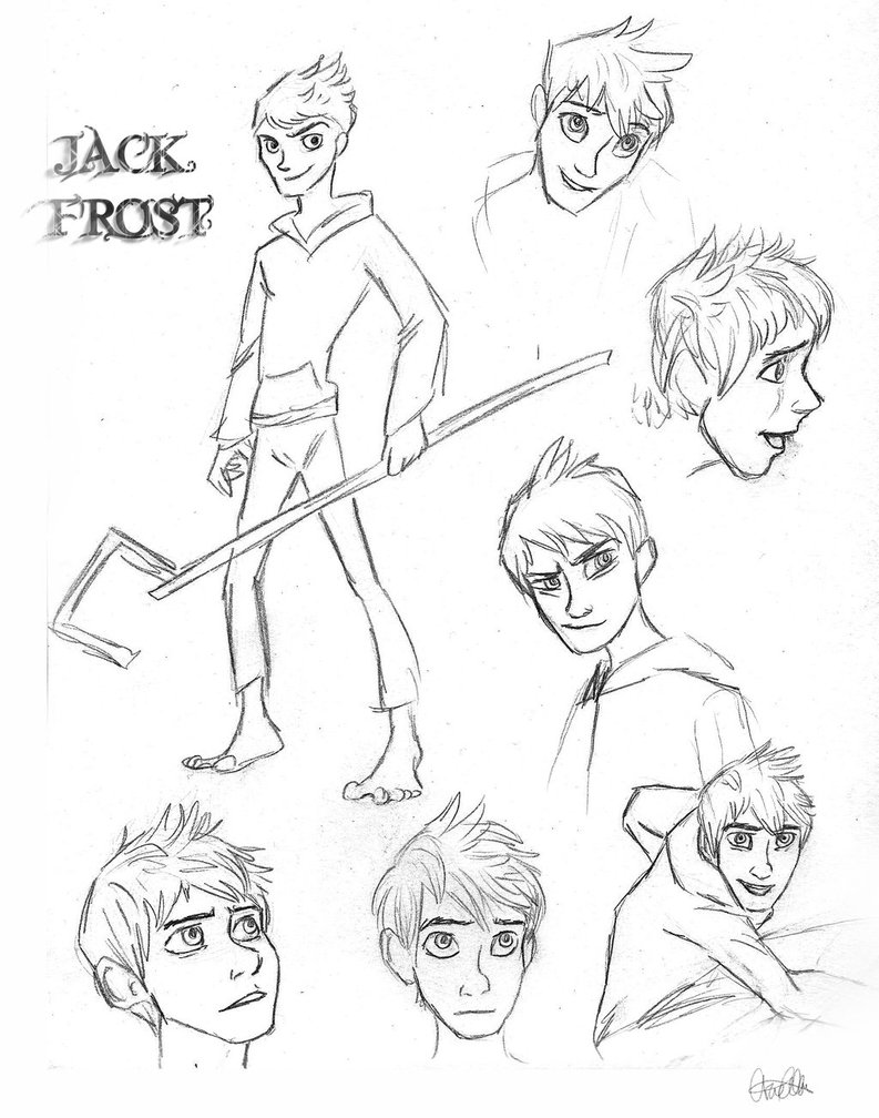 793x1008 Jack Frost Sketch Dump By Ariellamay