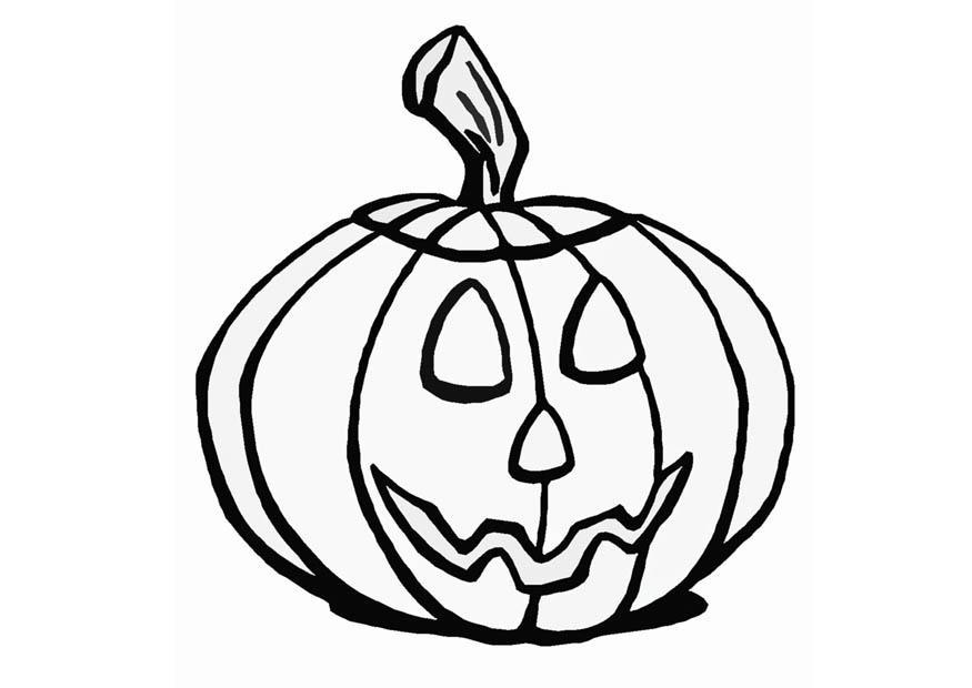 875x620 Coloring Page Jack O Lantern