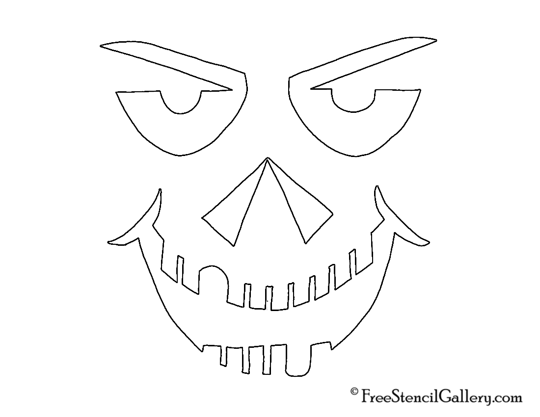 1100x850 Jack O Lantern Face 30 Free Stencil Gallery