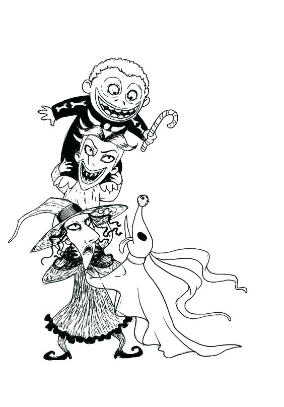 564x808 Jack The Pumpkin King Coloring Pages Jack Pumpkin King Drawing