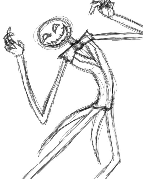 576x720 Jack Skellington Sketch By Mirirou