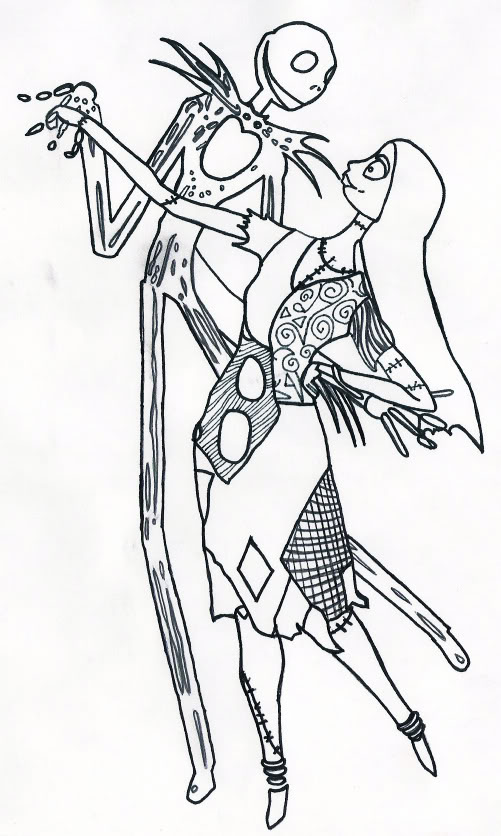 501x836 Nightmare Before Christmas Jack And Sally Wallpaper Jack