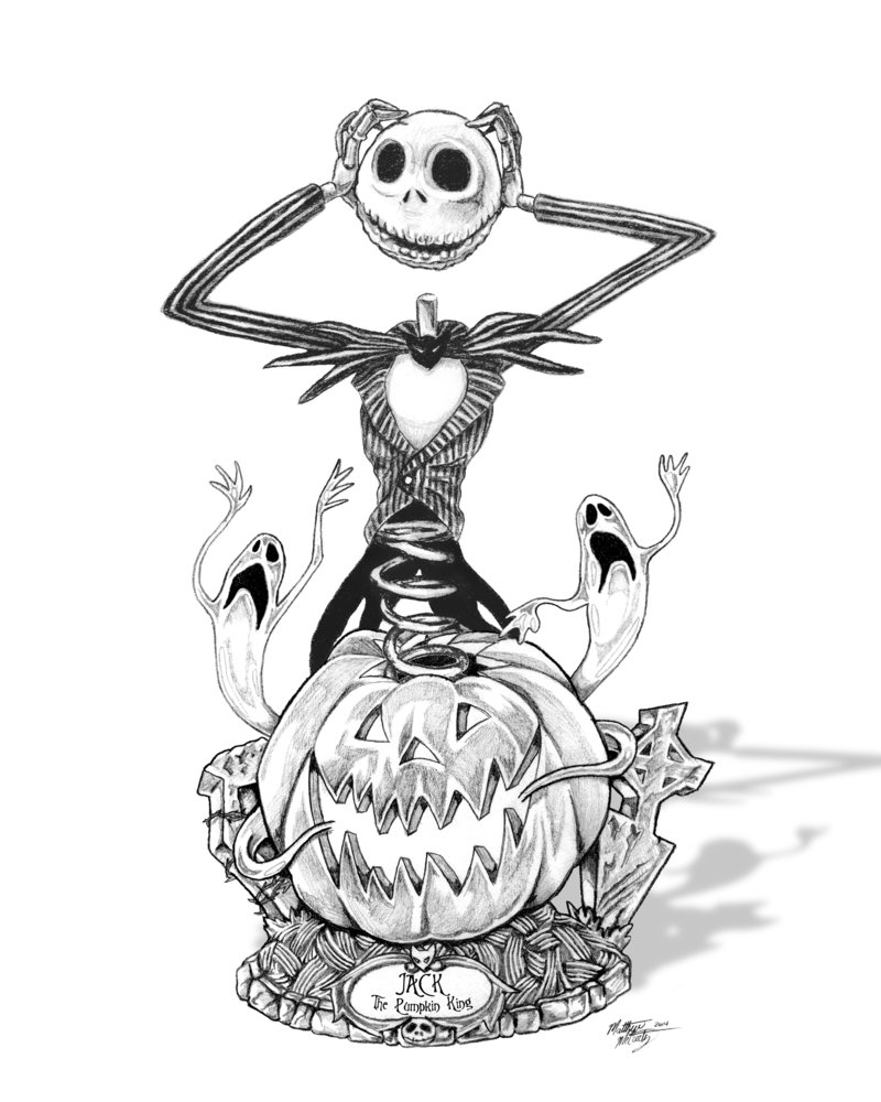 Jack Skellington Drawing at GetDrawings | Free download