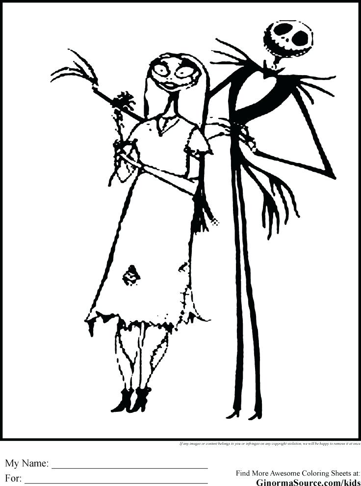 736x990 Jack Skellington Coloring Pages