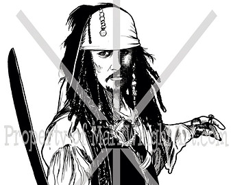 340x270 Jack Sparrow Drawing Etsy