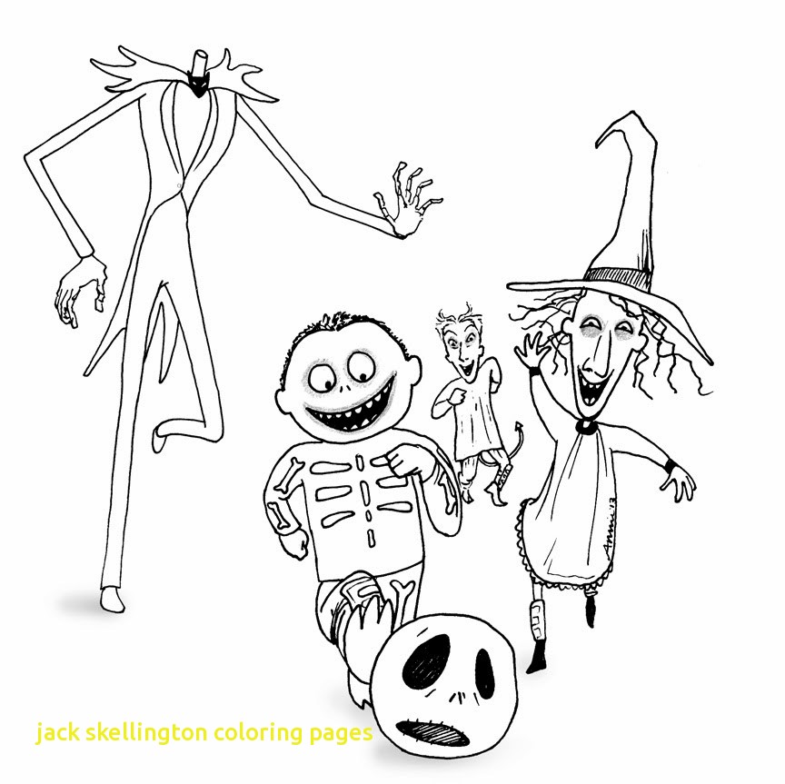 864x863 Jack Skellington Coloring Pages With Nightmare Before Christmas