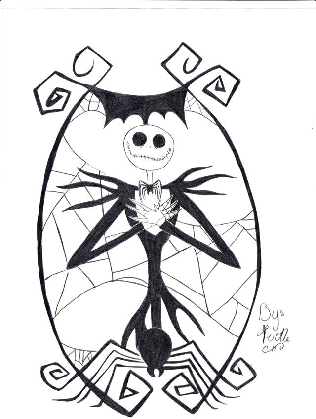 640x848 Jack The Pumpkin King Coloring Pages Nightmare Before Coloring