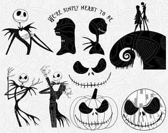 340x270 Jack Skellington Dxf Etsy