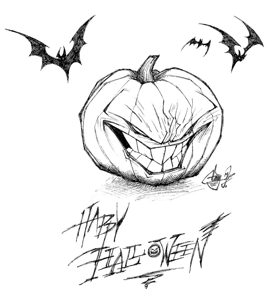 900x938 Jack O Lantern Ink By The Ht Wacom Man