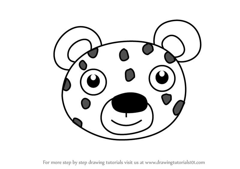 800x566 Learn How To Draw A Jaguar Face For Kids (Animal Faces For Kids