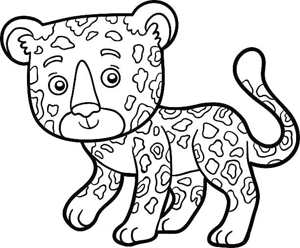 612x505 Minimalist Jaguar Coloring Pages Crayola Photo
